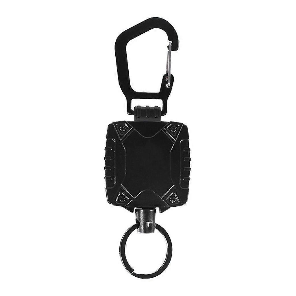 Retractable Keychain Key Holder Badge Holder Key Reel with 23.62'' Steel Cord