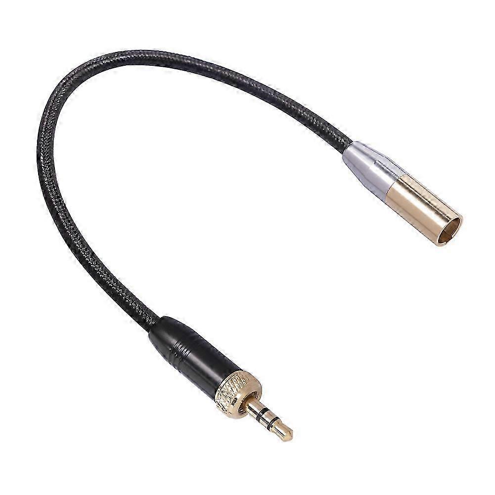 Cabo de microfone de áudio rosca interna 3.5MM macho para MINI XLR 3PIN cabo adaptador para SLR Camera Audio Cabl