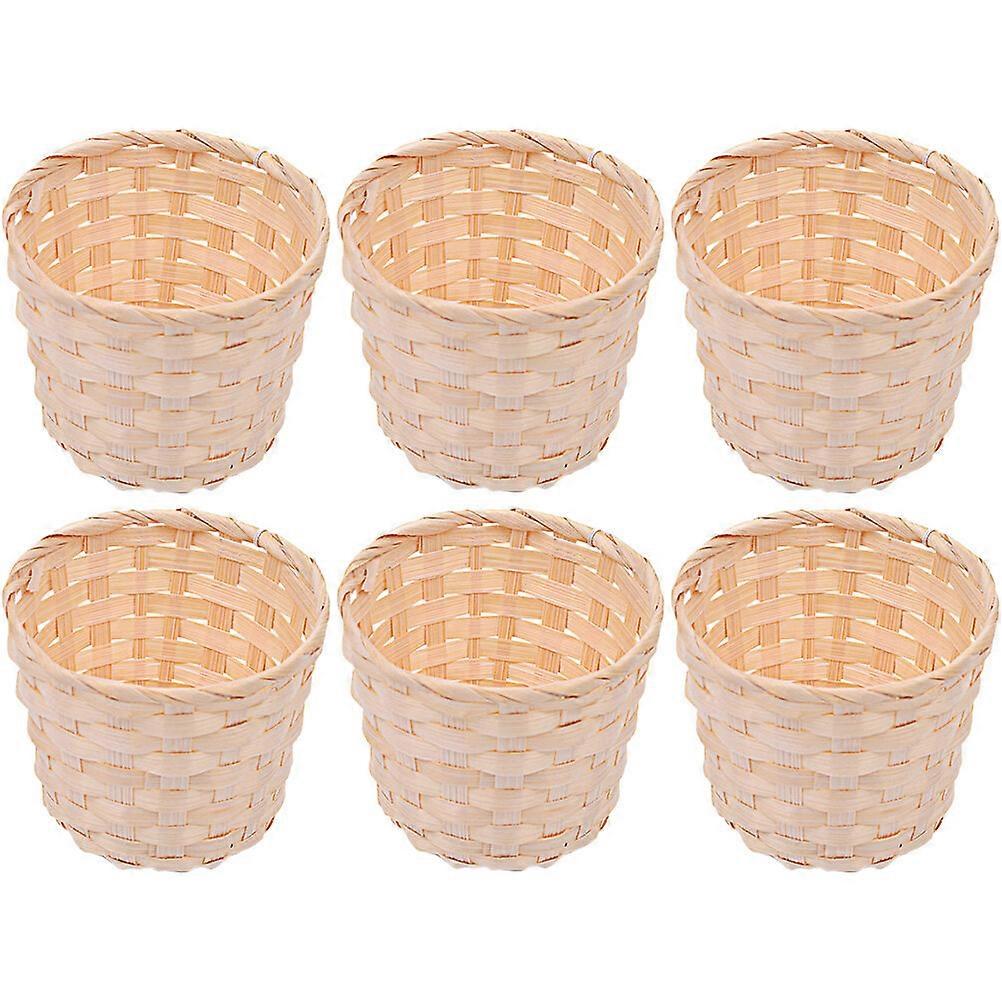6pcs  Mini Baskets Woven Baskets Small Basket Candy Gift Baskets Wedding baskets