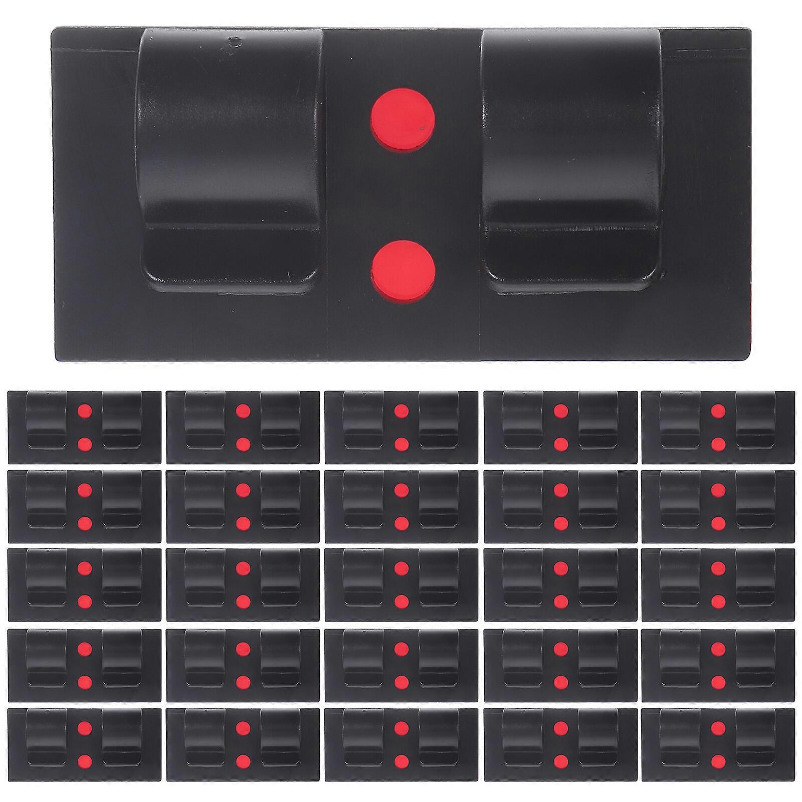 25pcs Cable Clips Adhesive Cable Organizer Wire Management Holder for Outdoor String Light