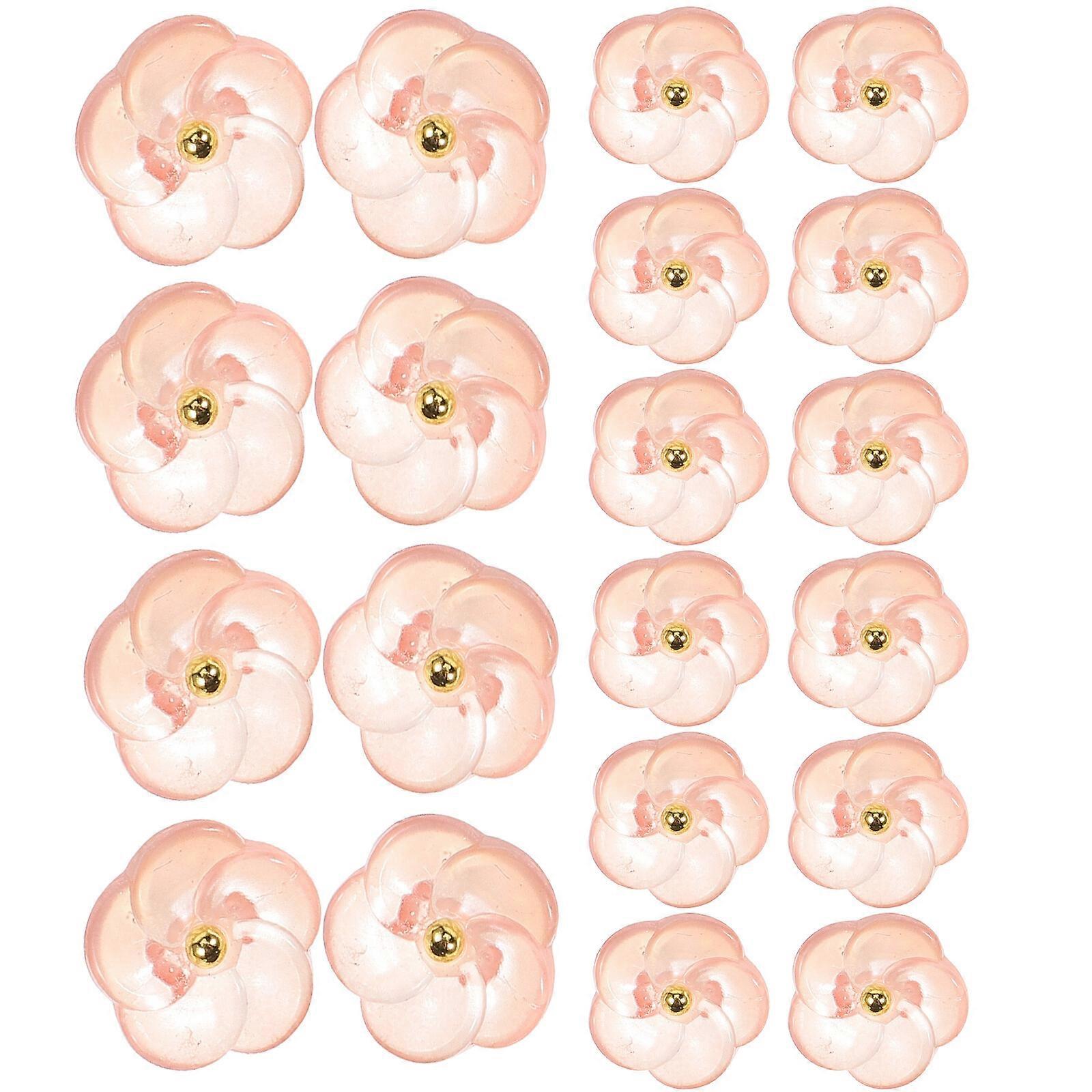 100pcs Blumenform Knöpfe Handwerk Knopf Nähen Knöpfe Blumen Knöpfe Für Handwerk Nähen