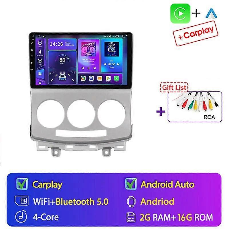 2Din Android 13 Car Radio Multimidia Video Player For Mazda 5 2005 2006 2007 2008 -2010 GPS Navigation 2din Carplay Auto Stereo