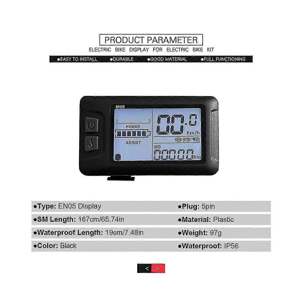 Exquisite Exquisite 30a Three-mode Sine Wave Ebike Controller With En05 Display Thumb Throttle For 24v 36v 48v 250w 350