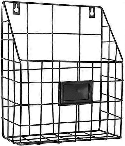 1pc Portariviste in metallo/Portariviste per ufficio e ingresso (nero)