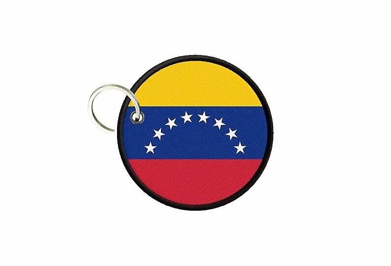 Keychain keys flag venezuela print round round round