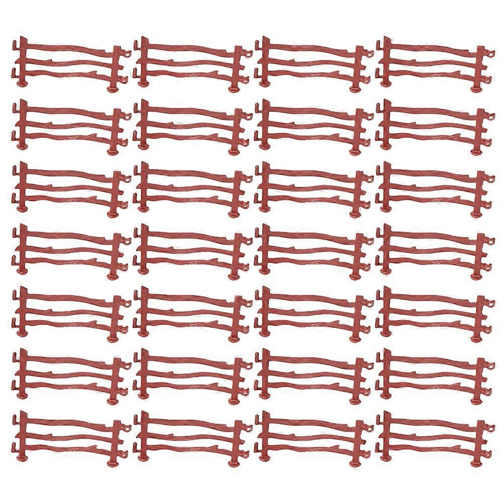 120pcs Simulation Fence Toys Sand Table Miniature Fence Scenery Layout Props