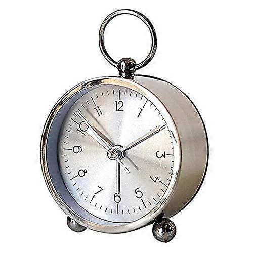 Silent Non-Ticking Alarm Clock with Adjustable Volume - Battery Operated and Easy to Use