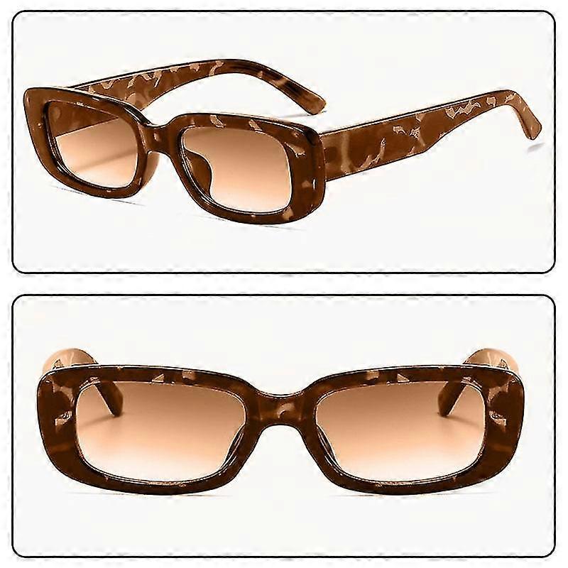 Women Sunglasses Small Rectangle Sun Glasses Uv 400 Protection Eyewear Retro Square Frame Small Rectangle Eyeglasses Tools - Cycling Sunglasses
