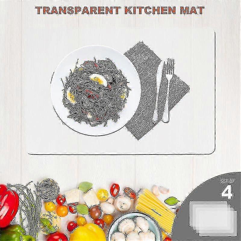 Transparent Kitchen Mat,coffee Table Mat,table Protector,waterproof Placemats,worktop Saver,placemat