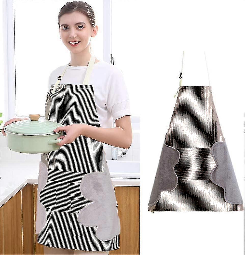 2pcs Adjustable Waterproof Apron With Large Pocket