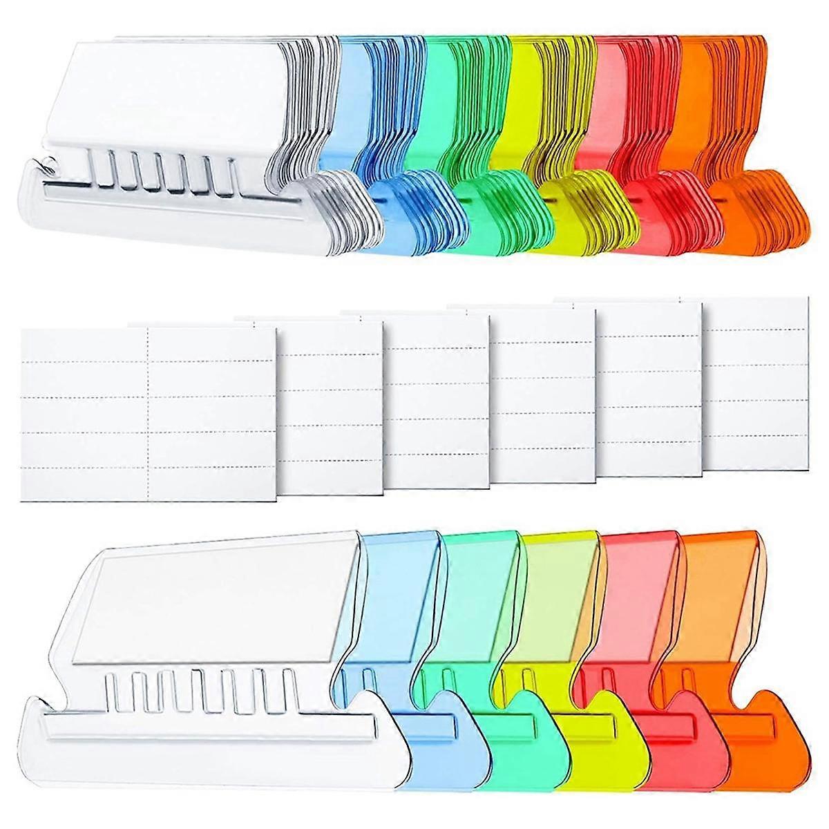 120 Pcs Hanging Folder Tabs and Inserts for Quick Identification of Hanging Files, Easy to Read, Ha