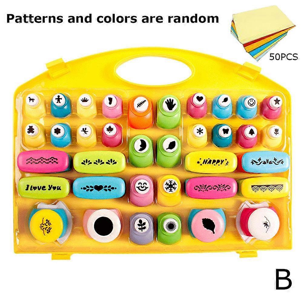 DIY Embossing Machine for Children Kids DIY Punch Shapes Set Manual Craft Set