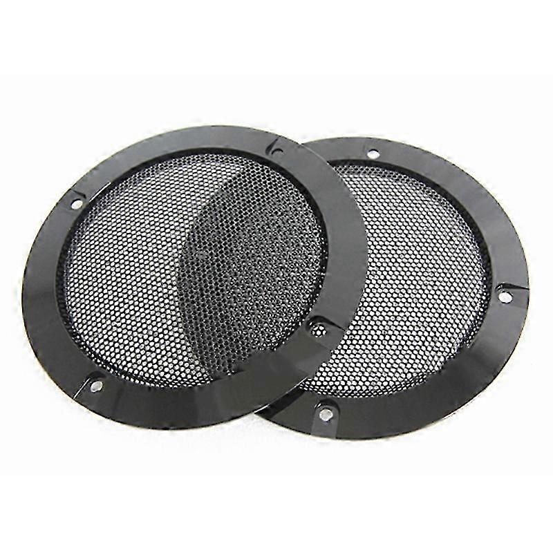 2Pcs 4 Inch Speaker Speaker Grille Speaker Replaceable Round Speaker Protection Grille