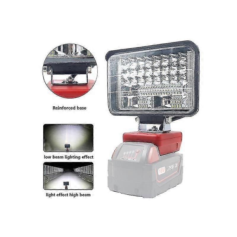 Cordless Led For 18v Li- With Low Volta For Outdoor Cam,3 Inch