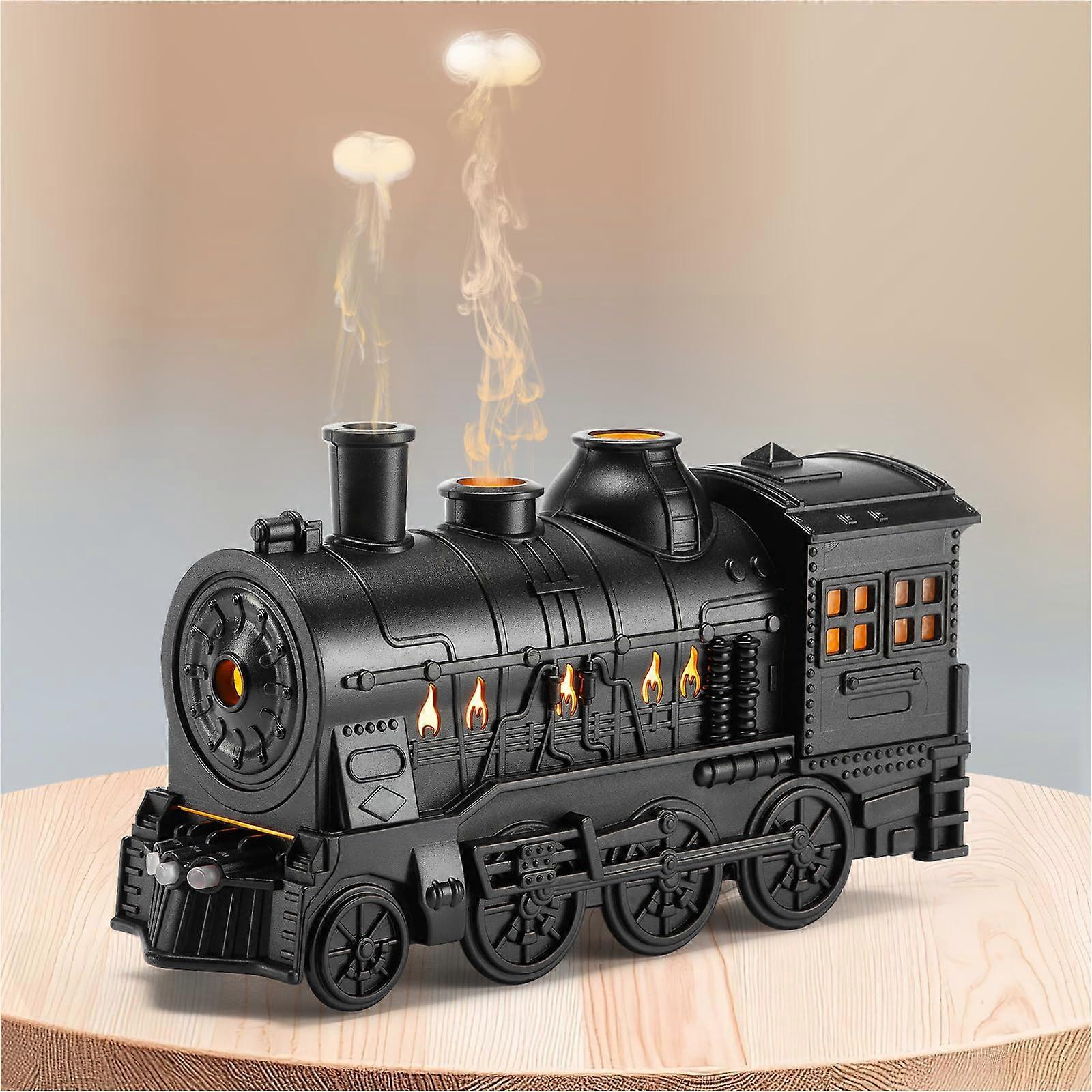 300ml Train Aromatherapy Diffuser - Ultrasonic Humidifier with Remote Control, 2 Light & Mist Modes, Auto Shut-Off, Ideal for Bedroom, Office & Hotel