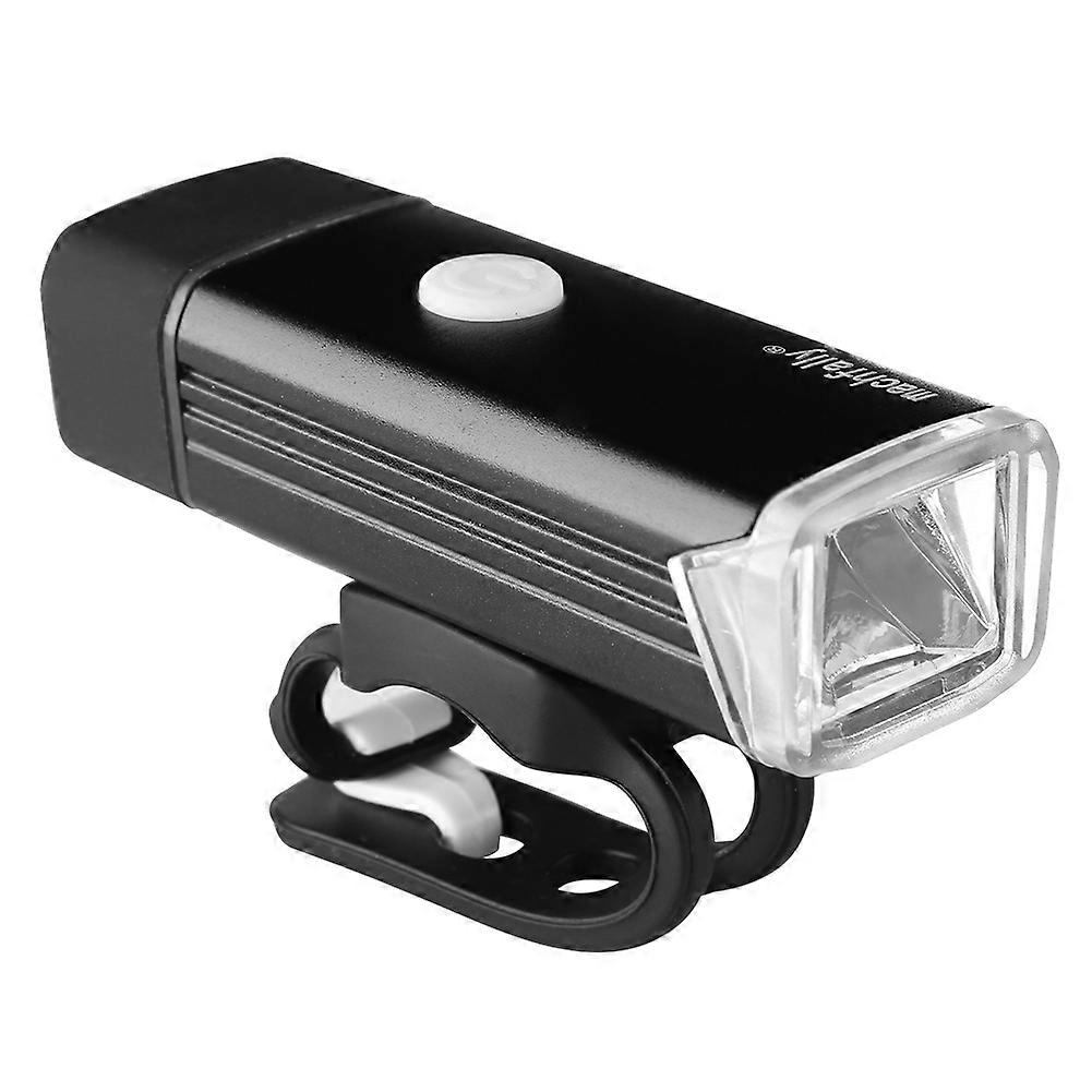 Cycling Safety Warning LED Bicycle Front Light USB Rechargeable LED Lamp(black)