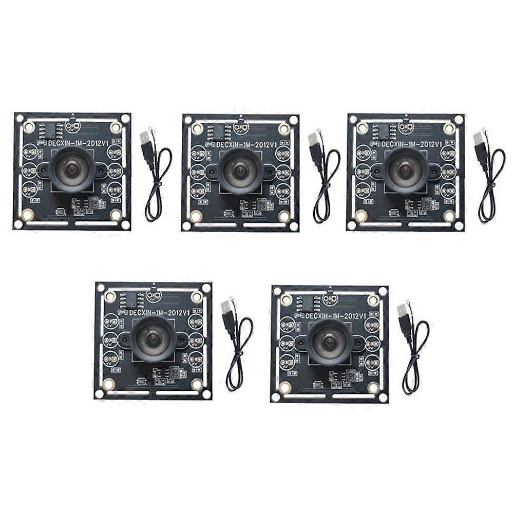 5PCS 100 Degree Camera Module 1MP OV9732 1280x720 30fps USB Camera Module Drive Free for WinXP/7/8/10 with 60cm Cable