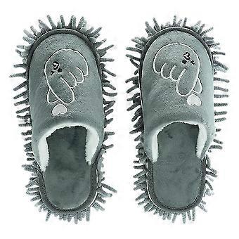 1 Pair of Cleaning Sweeping Slippers Washable Mop Slippers Reusable Mop Shoes Hair Sweeping Slippers