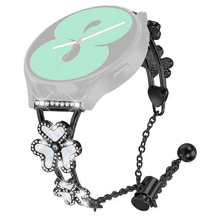 Metal Band Heart Clover Decor Compatible For GarminMove Luxe / Vivomove Luxe Watch Bracelet Replacement