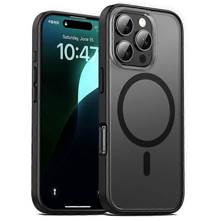Compatible For iPhone 16 Pro Case Matte PC+TPU Phone Cover Compatible with MagSafe