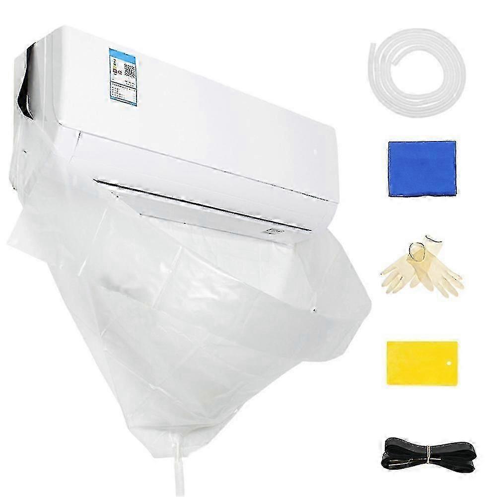 Waterproof Cleaning & Dust Protector Cover for Air Conditioner with Water Receiving Function