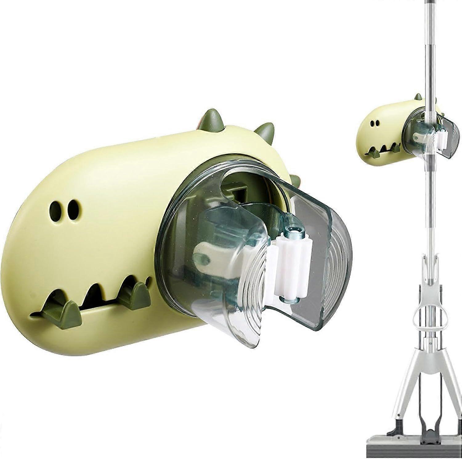 Επιτοίχια βάση σκούπας, σφουγγαρίστρα και σκούπα - Ισχυρή συγκολλητική λαβή σκούπας | Αντιολισθητικά άγκιστρα σκούπας βαρέως τύπου, χωρίς διάτρηση, κρεμάστρα σκουπιδιών για L