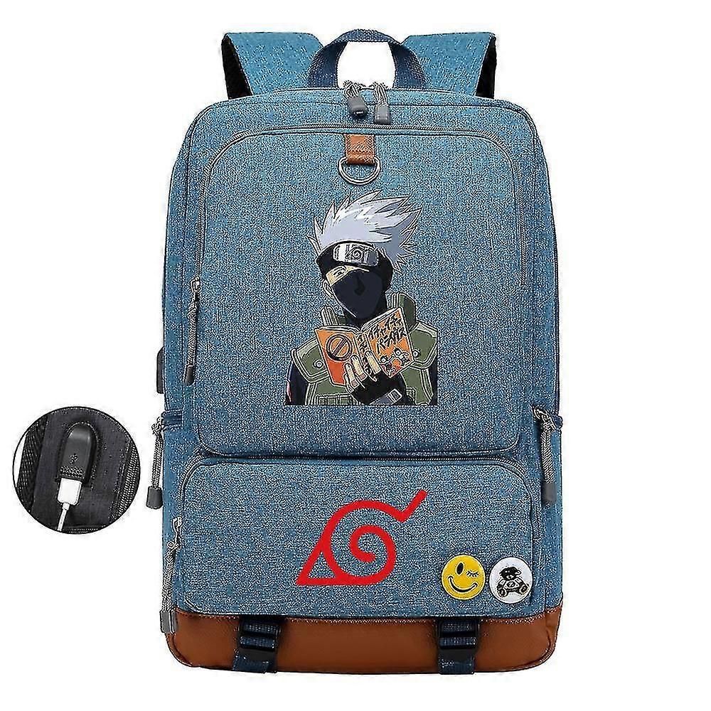 3d τυπωμένο σακίδιο lap-top σπουδαστών Naruto USB - περιστασιακή τσάντα ταξιδιού για άνδρες και γυναίκες, σακίδιο σπουδαστών νεολαίας
