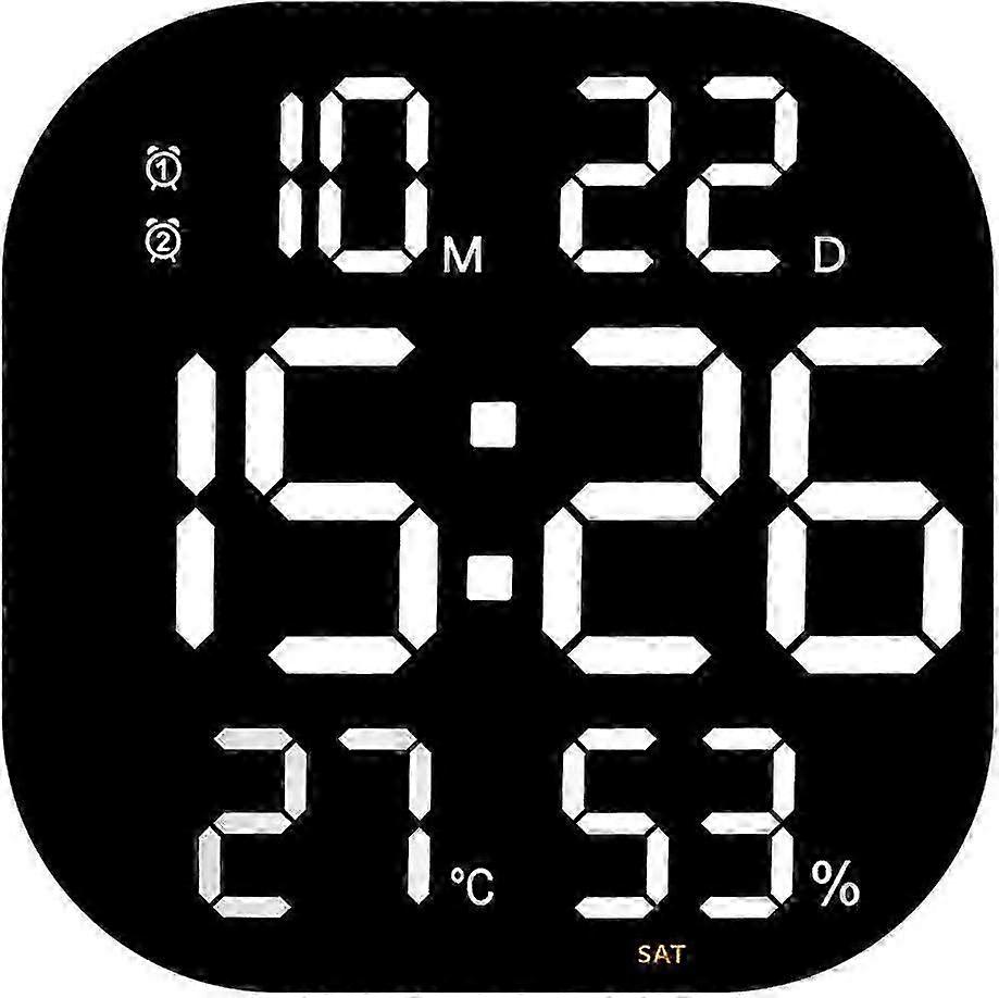 Große digitale Wanduhr, Digitaluhr mit großem Display für Erwachsene mit tiefem Schlaf, Büro, Heimdekoration für ältere Menschen