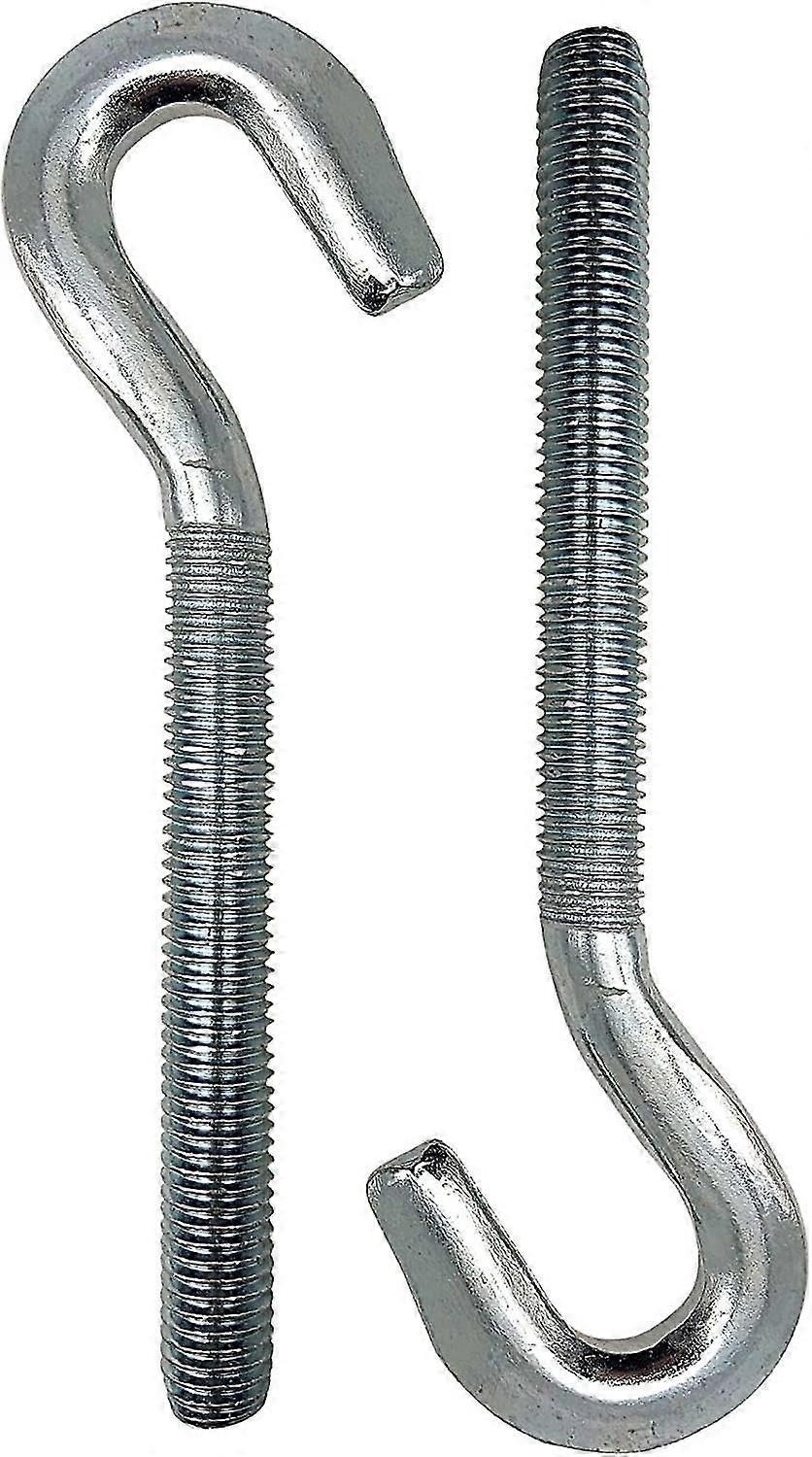 Hook Bolt M10 Hook Screw - Wire Length: 70 Mm - Pack 2 - Ideal For Fixing And Hanging - Use: Chemical Sealing, Ceiling Fixing, Tent, Banner