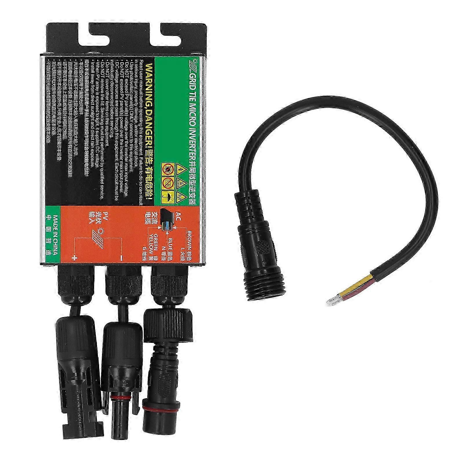 Grid Tie Micro Inverter MPPT Pure Sine Wave Compact Solar Alternative Energy AC230V 300W