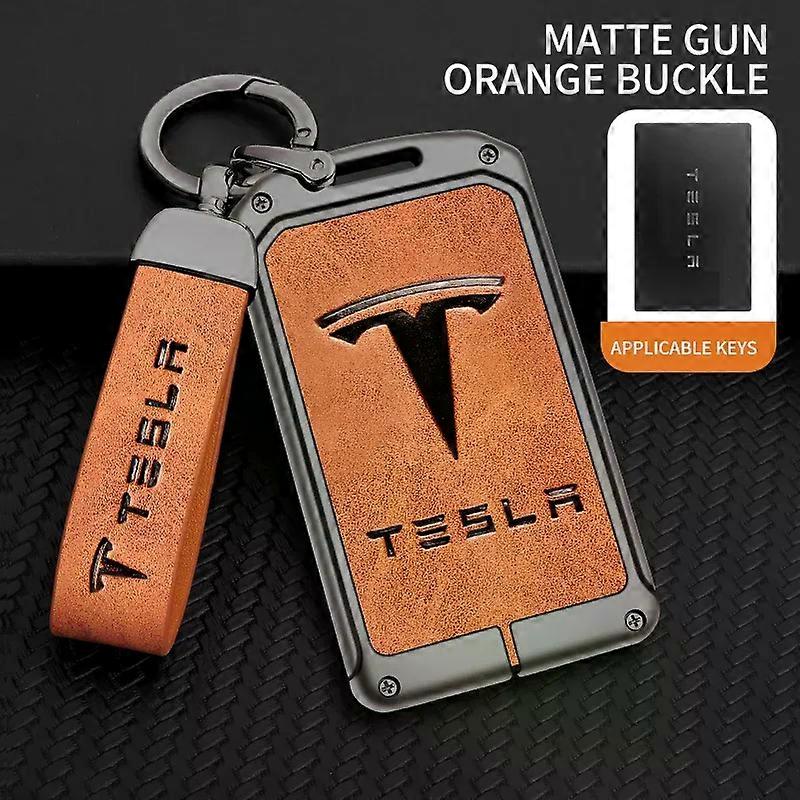 Zinc Alloy Car Smart NFC Card Key Case Cover Protector Holder Shell compatible for Model 3 Model S Model X Model Y Auto Accessories