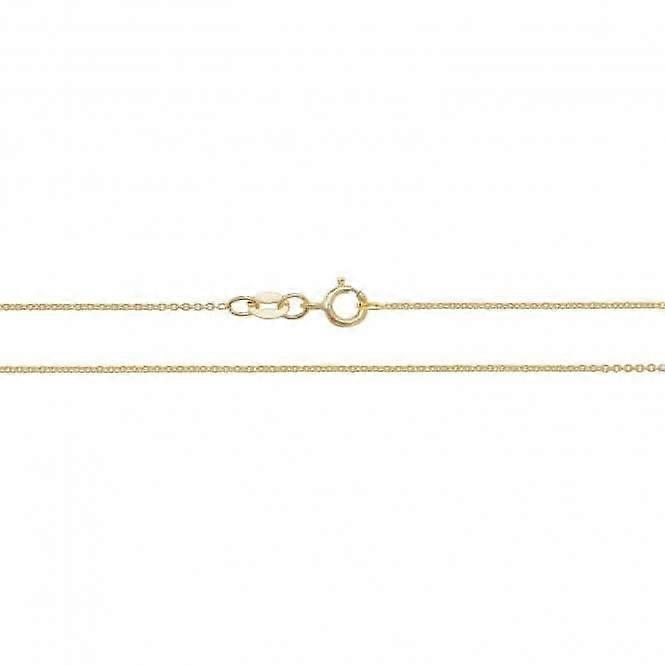Chaîne forçat légère en or jaune 18 carats CQ430