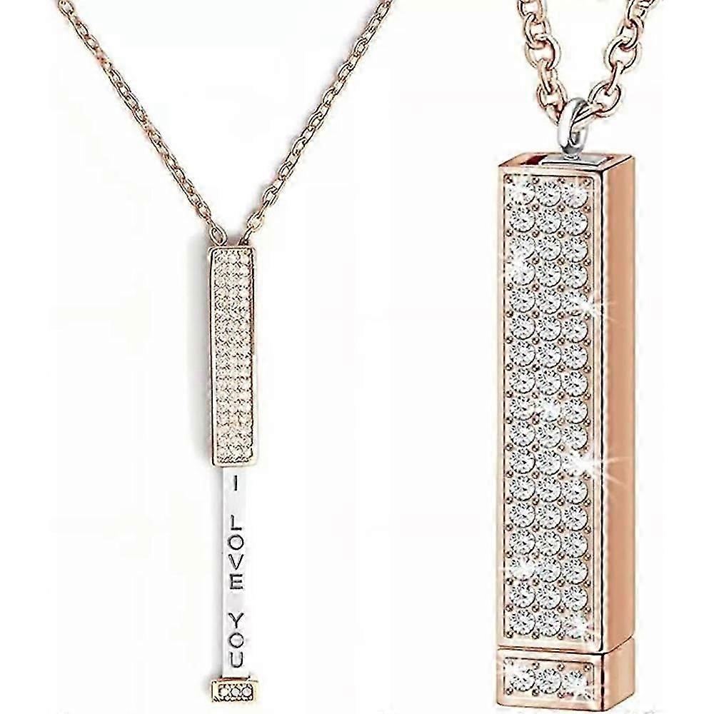 Je t’aime - Collier Message Caché, Collier Curseur Message Secret Caché