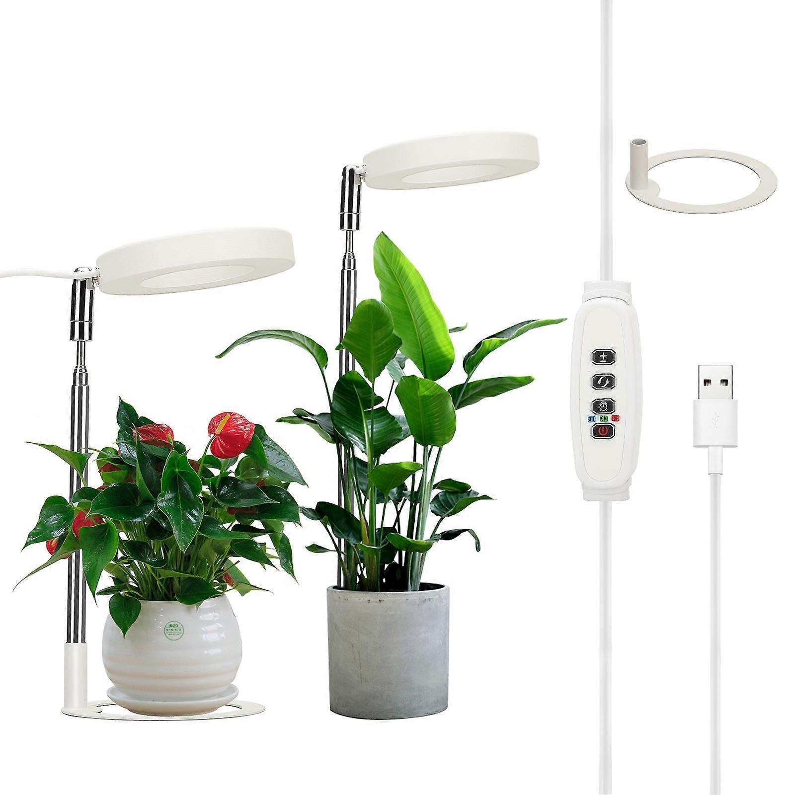 USB Plant Light Angel Ring with Timer Full Spectrum Sunlight Simulating
