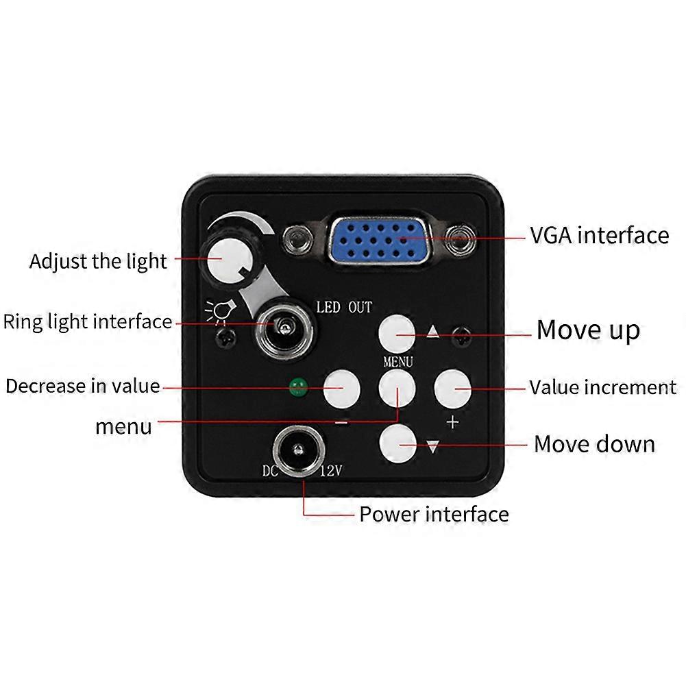 VGA 13MP Monokular-Mikroskop-Kamera-Set für Computerreparatur, EU-Stecker