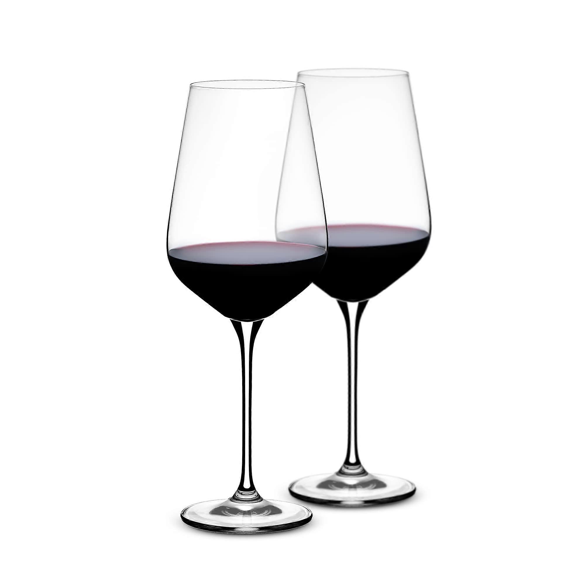 Premium Crystal Hand-Blown Glasses Set of 2, Clear 27 oz Drinkware for Parties, Events, and Entertaining