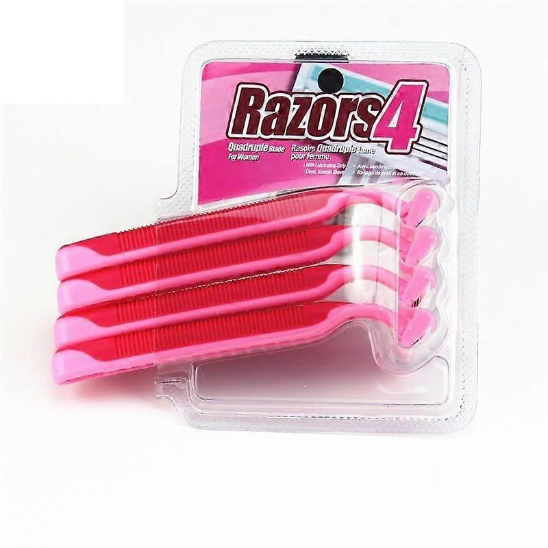Four-Layer Shaving Knife Hair Removal Machine for Women - Red, Multi-Use for Legs, Armpits, and Body Hair