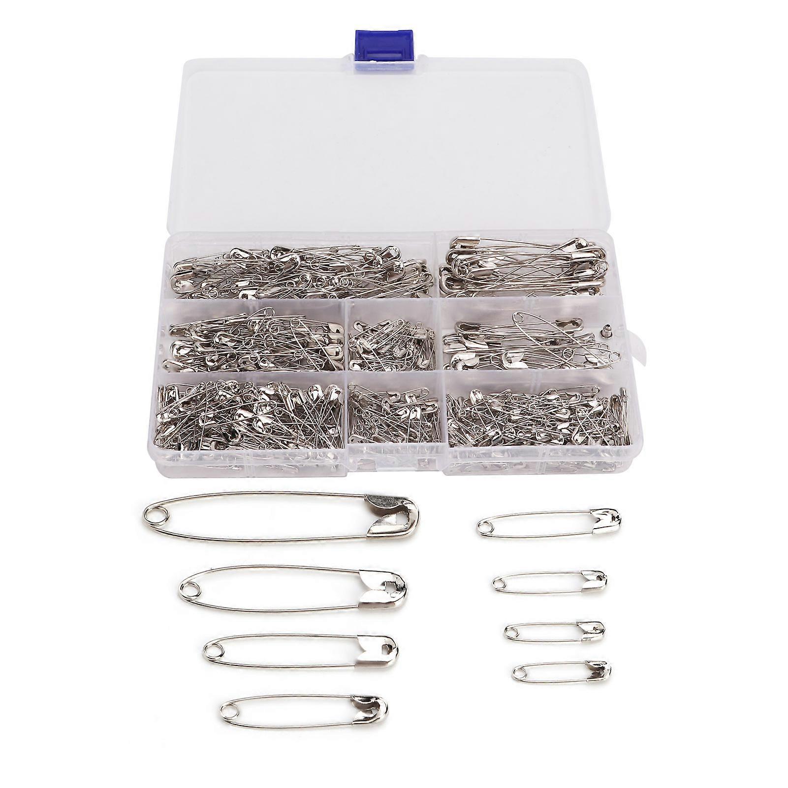 460 Pcs Safety Pins, 7 Sizes, Multi-Purpose, Sturdy and Reusable Safety Pins for Sewing and Crafts