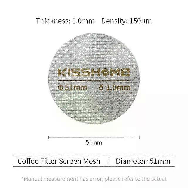 Coffee Puck Screen Reusable Heat Resistant Metal Espresso Filter Mesh compatible for  Portafilter Barista Accessories Tools