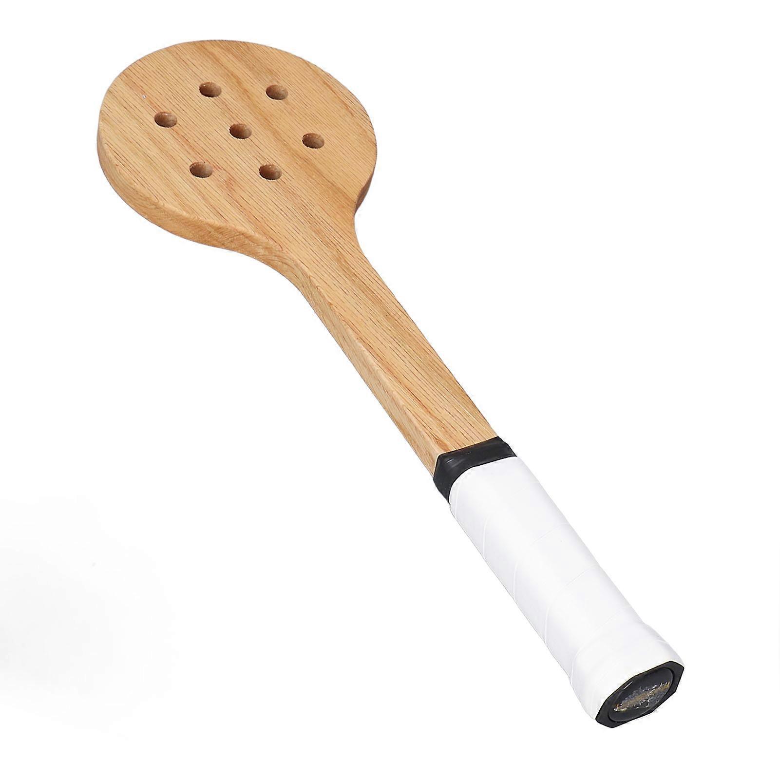 Tennis Racket Multipurpose Accurate Control Wooden Swing Practice Pointer Spoon for Tennis Training