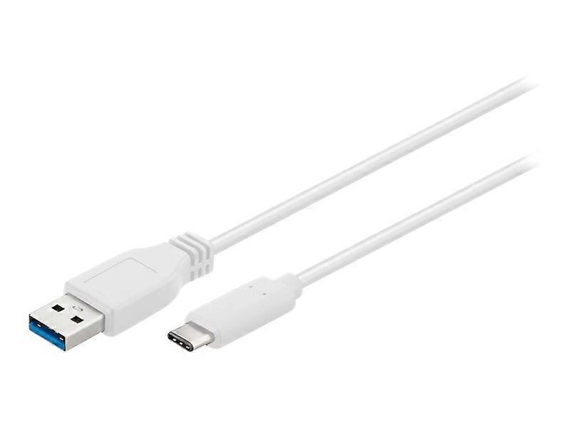 Sinox i-Media - Cavo USB - USB Tipo A (Maschio) a 24 Pin USB-C (Maschio) Reversibile - USB 3.0 - 1m - Bianco