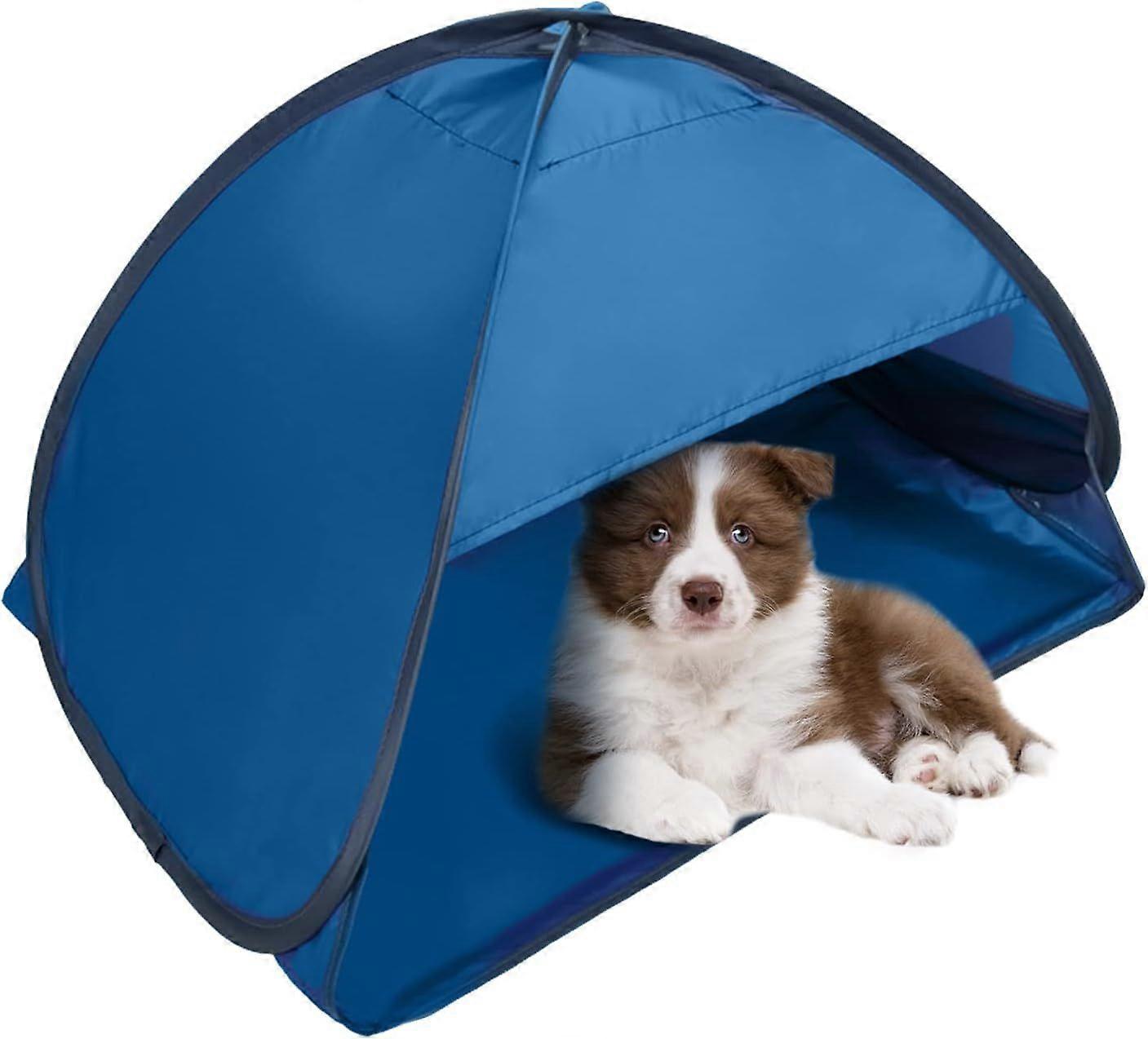 Pop Up Beach Tent Blue 1 Set Mini Beach Sun Shade Face Shield Picnic Beach Camping