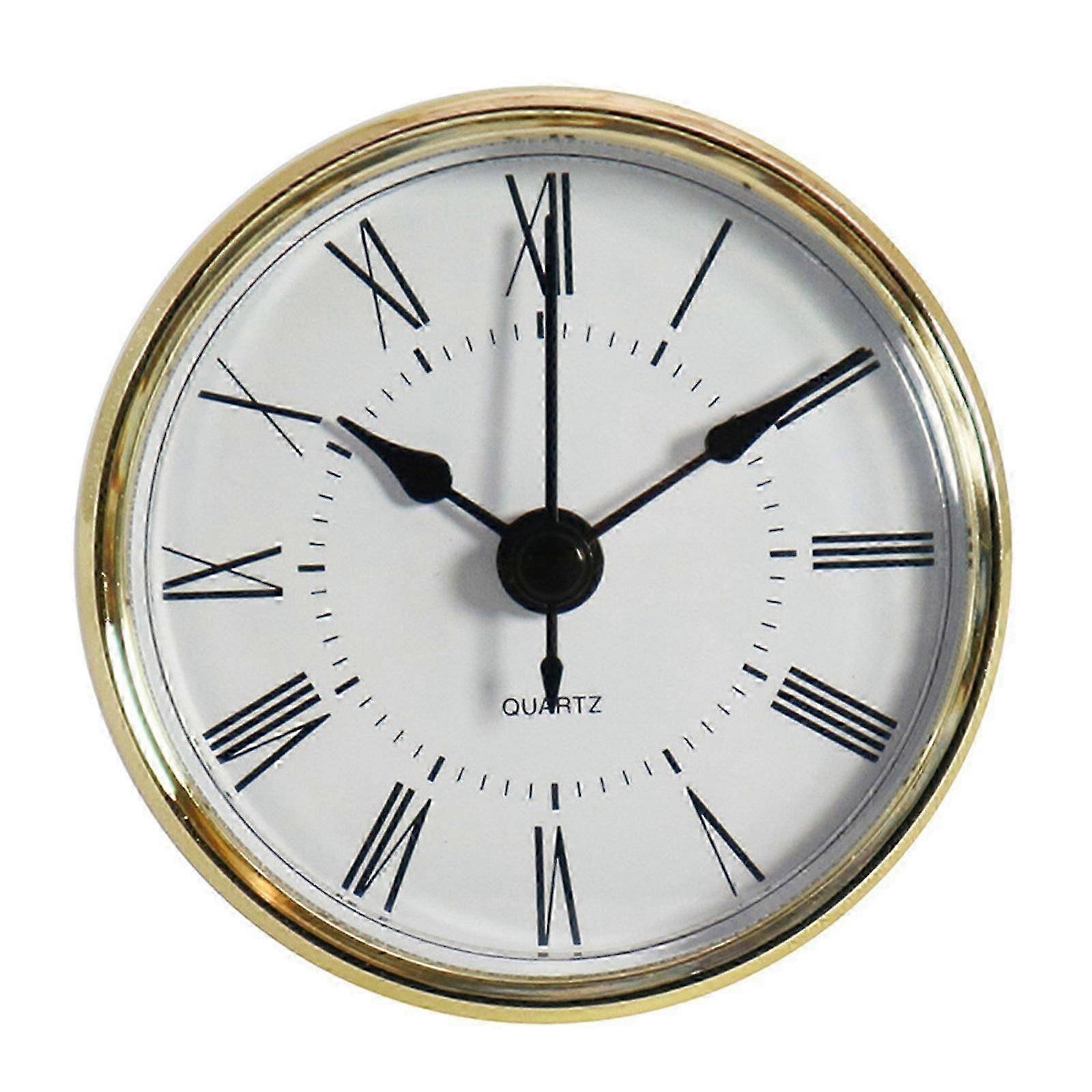 Quartz Clock Movement Insert 70mm DIY Craft Replacement with Roman/Arabic Numerals