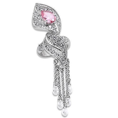 Ring AAA GRD CZ Rose LO1010 for Women Style Rhodium