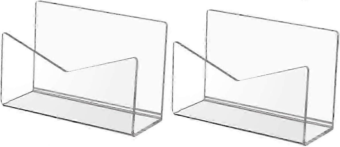 2pcs Letter Storage Rack Magazine Rack Table File Holder for Desk File Organizer for Desk Desktop File