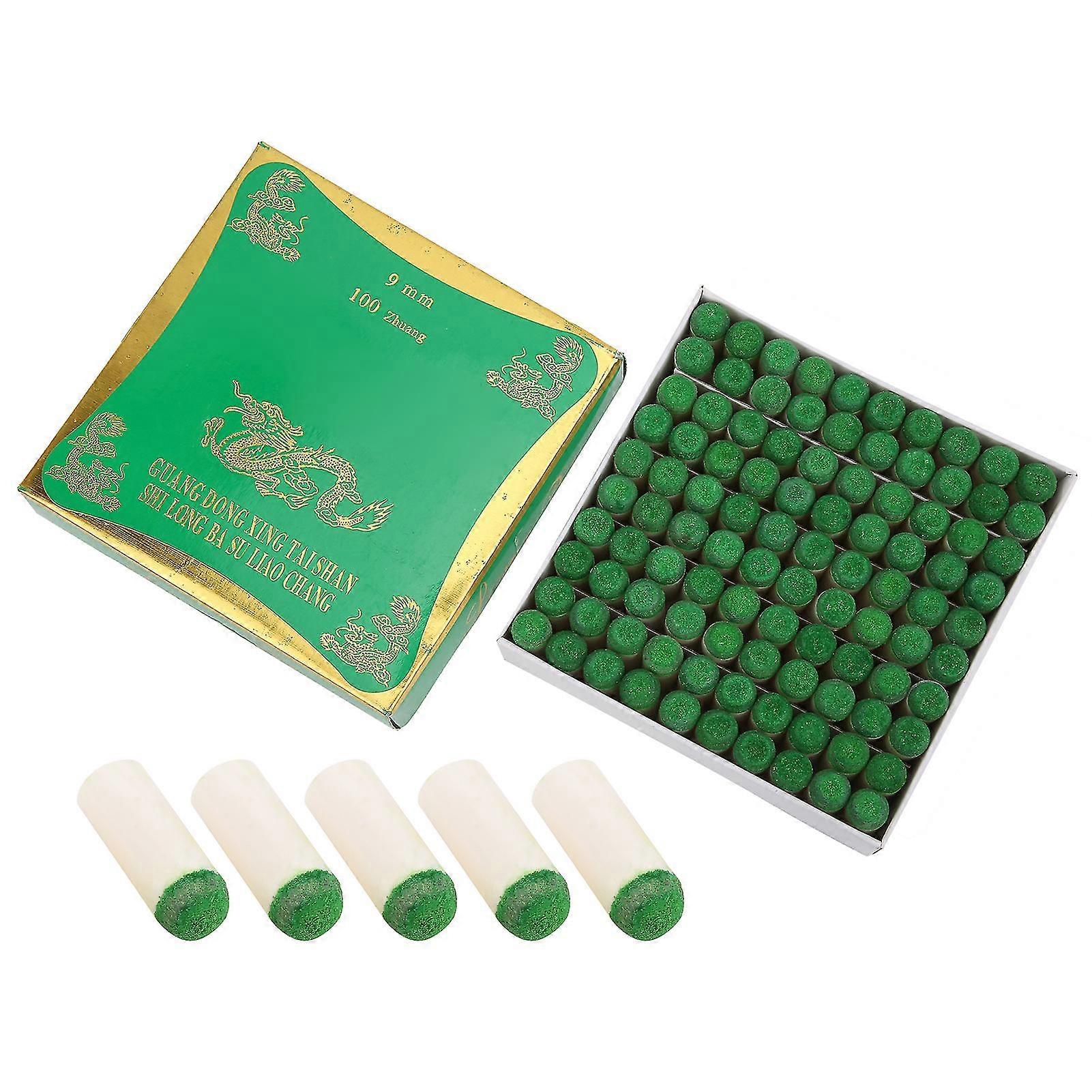 Billiard Tips Replacement Pool Stick Tip Slipon Cue Head Protector Accessories(9mm ) Cue