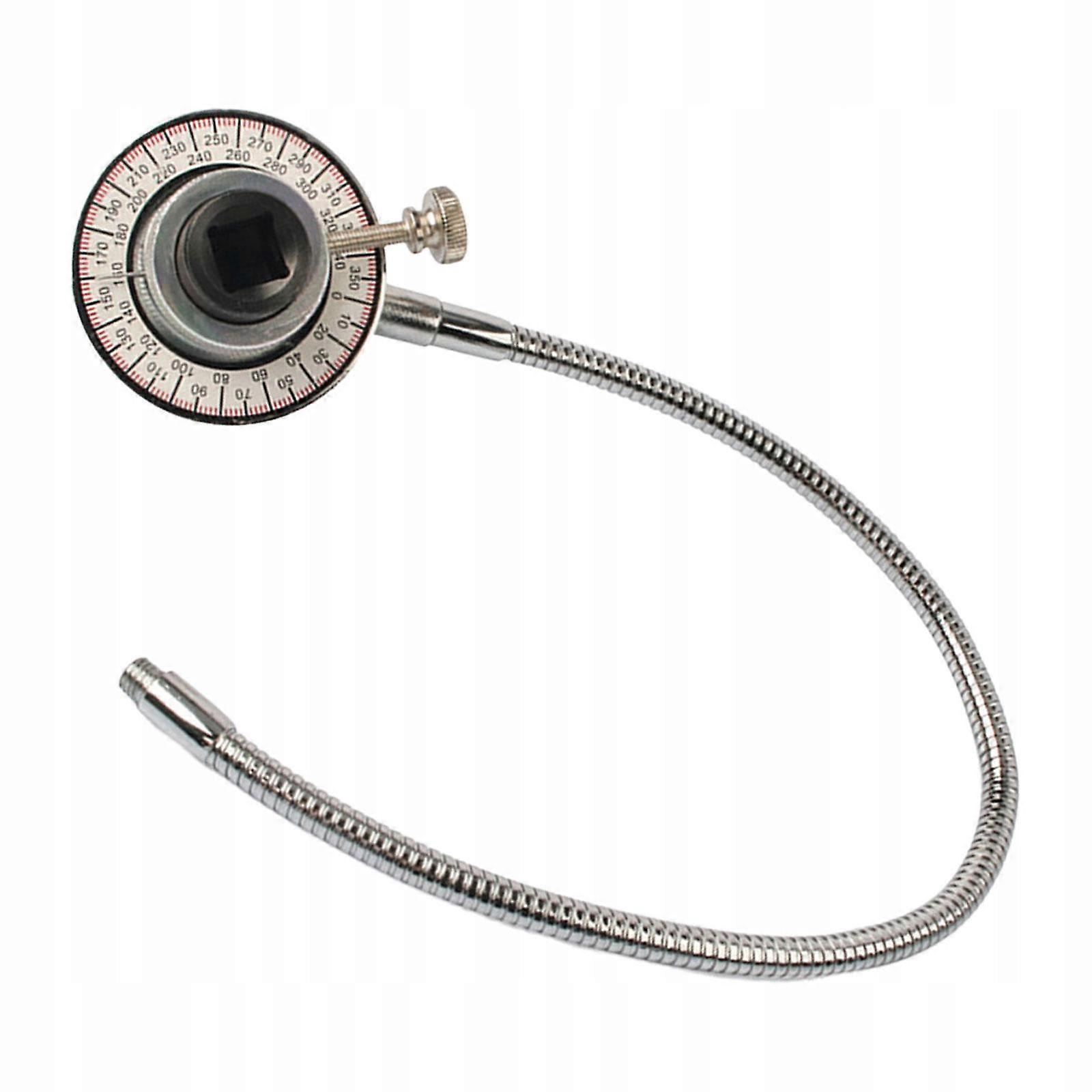 1/2" Drive Wrench Angle Gauge Adjustable Rotation Tester Portable Angle
