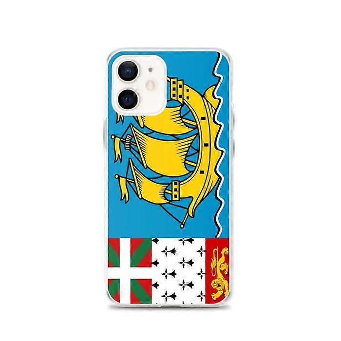 Phone case - PIXELFORMA - iPhone 12 - Saint Pierre and Miquelon Flag - Flexible - Shockproof