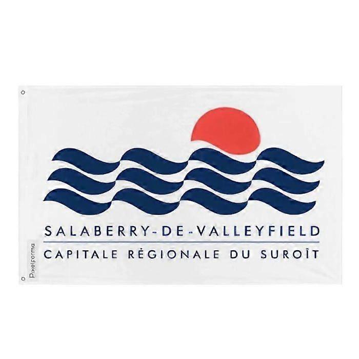 Salaberry-de-Valleyfield Flag – 160 x 240 cm – Polyester – Iron Grommets – Durable