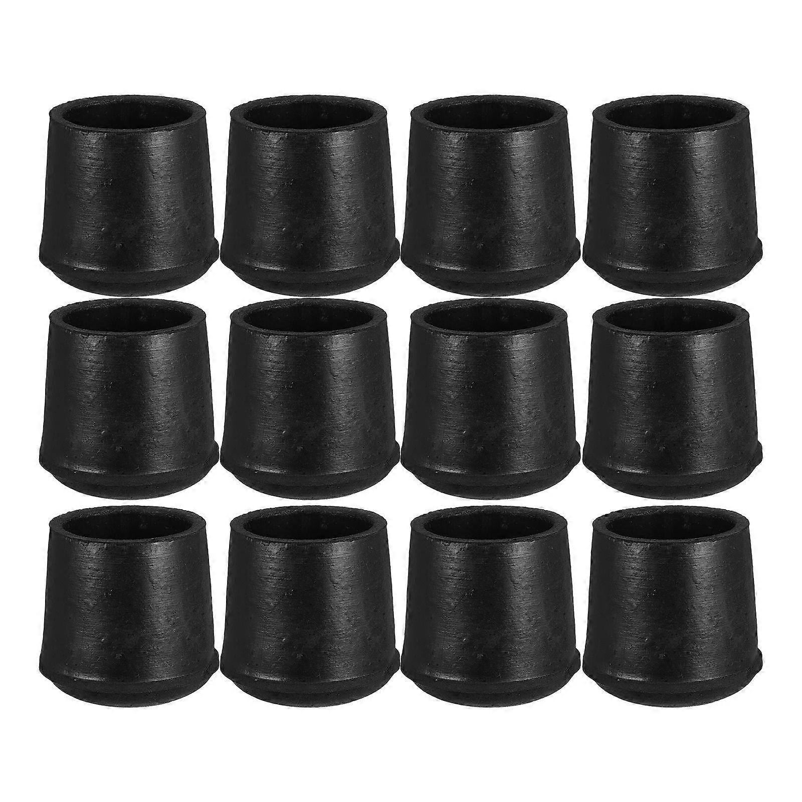 椅子とテーブル用の12pcs家具レッグプロテクター滑り止めと耐摩耗性フットカバー家具サポートゴム素材用